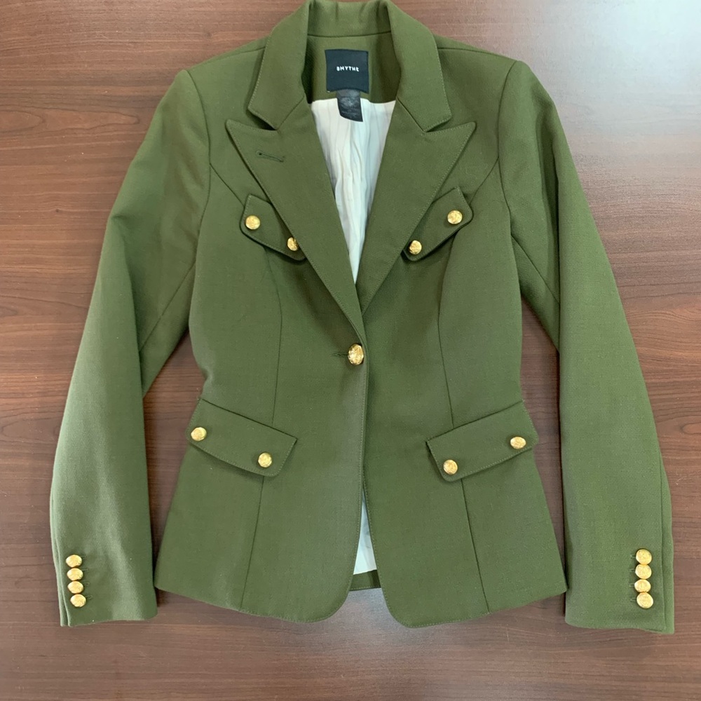 Smythe Green Blazer Size 4 - Picture 2 of 4